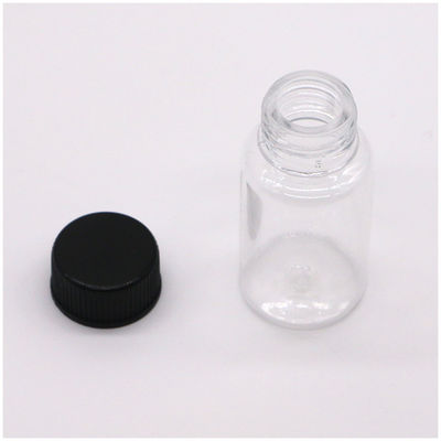 Botella de plástico PET de forma redonda de 10 ml para almacenamiento de cápsulas de suplemento medicinal