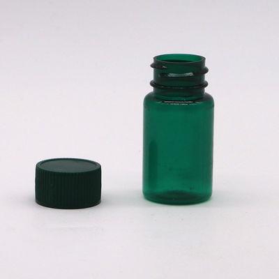 Vial de plástico líquido transparente PET de 20ML/CC con tapa en color y forma redonda personalizados