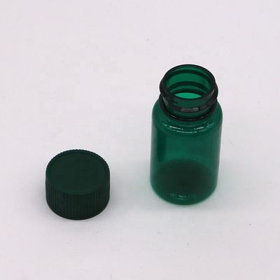 Vial de plástico líquido transparente PET de 20ML/CC con tapa en color y forma redonda personalizados