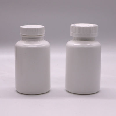 Botella redonda de suplemento para el almacenamiento de tabletas y cápsulas sólidas Capacidad 200 ml