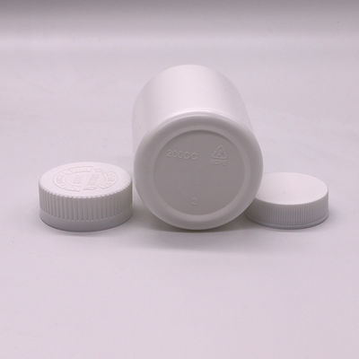 Botella redonda de suplemento para el almacenamiento de tabletas y cápsulas sólidas Capacidad 200 ml