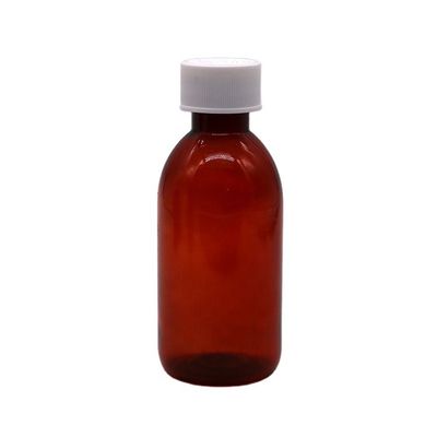 CRC Cap PET Cuadrado Estéril jarabe para la tos líquido oral Botella de contenedor para medicina 120ML / 4OZ