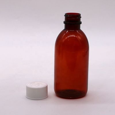CRC Cap PET Cuadrado Estéril jarabe para la tos líquido oral Botella de contenedor para medicina 120ML / 4OZ