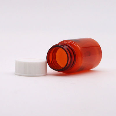 Material del collar Botella de plástico de forma redonda PET de 15 ml para el almacenamiento de cápsulas de tableta sólida