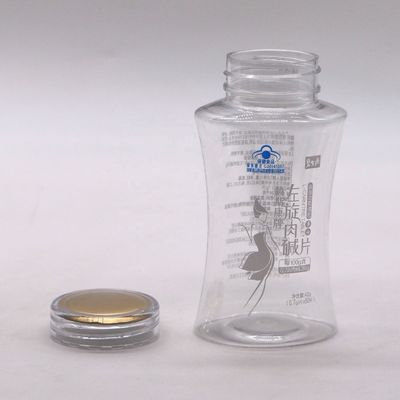 Botella estéril de plástico de diseño PET de 150cc para suplemento nutricional dietético cápsula píldora tableta