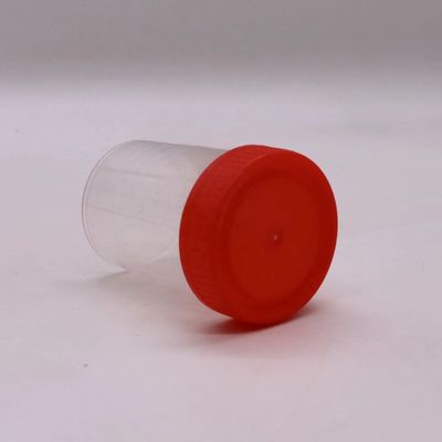 Taza de recogida de heces de plástico de PP de 50 ml/60 ml para botella de muestra en materiales de laboratorio