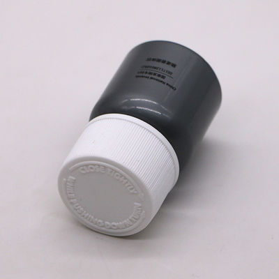 Tipo de plástico píldora PET 1 oz/30 ml/cc Botella de píldora tableta medicinal con tapa CRC y sello térmico