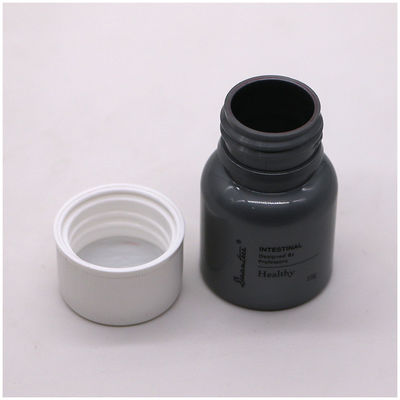 Tipo de plástico píldora PET 1 oz/30 ml/cc Botella de píldora tableta medicinal con tapa CRC y sello térmico