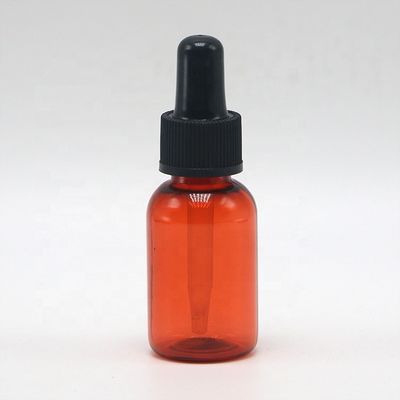 Botella de gotero PET de grado medicinal de 10 ml/ 15 ml/ 20 ml/ 25 ml con tapa de gotero personalizada