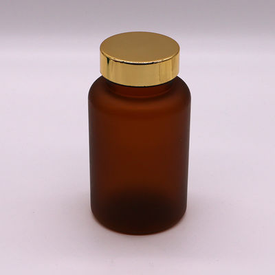 Botella de plástico medicinal PET de 250 ml con acabado mate/congelado y varias opciones de color