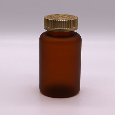 Botella de plástico medicinal PET de 250 ml con acabado mate/congelado y varias opciones de color