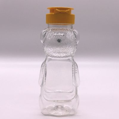 200 ml PET Jarrones de miel de plástico para el grado de alimentos y botella portátil creativa para estudiantes