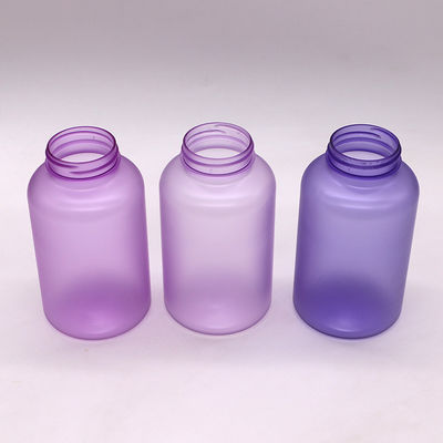 Envases para farmacias 400 ml Botellas de cápsulas de píldoras de color PET personalizadas con tapas de tornillo