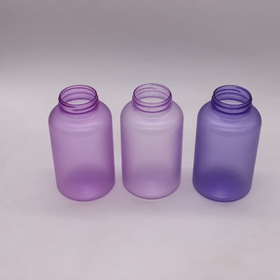 Envases para farmacias 400 ml Botellas de cápsulas de píldoras de color PET personalizadas con tapas de tornillo