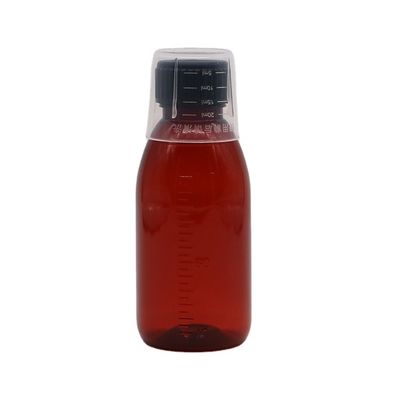 Botella de prescripción con tapa de seguridad para niños de 120 mL material PET para jarabe de arce