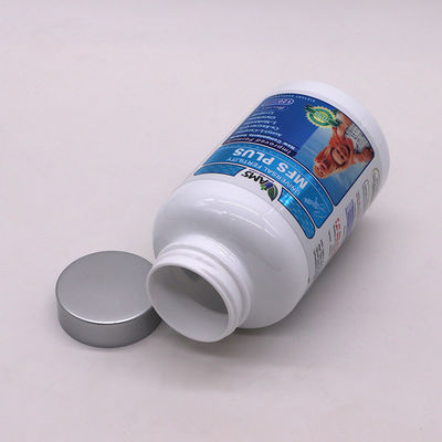 Envases para farmacias 400 ml Botellas de cápsulas de píldoras de color PET personalizadas con tapas de tornillo