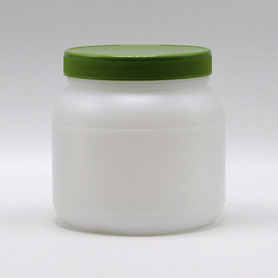 Pan 1L / 4L Polvo de proteína HDPE de boca ancha Almacenamiento de alimentos con tapa de tornillo y forro de inducción de calor de aluminio