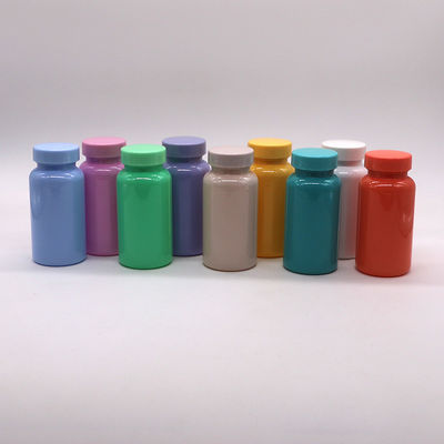 Botella de cápsulas de píldoras PET de 150 ml en varios colores personalizables para medicina sólida oral
