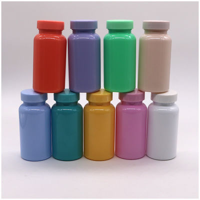 Botella de cápsulas de píldoras PET de 150 ml en varios colores personalizables para medicina sólida oral