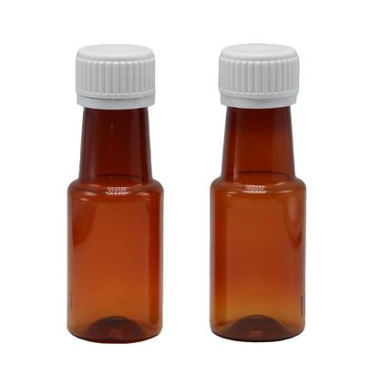 70 ml de PET Ámbar jarabe para tos de arce botella de líquido oral para la medicina líquida