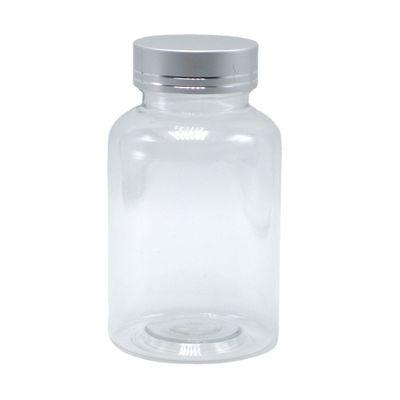 Botella de plástico PET transparente de 175 ml Boston Round para recipientes de medicamentos de color personalizados