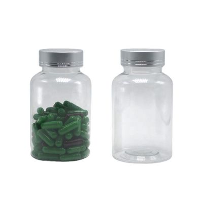 Botella de plástico PET transparente de 175 ml Boston Round para recipientes de medicamentos de color personalizados