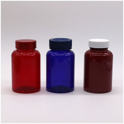 Botella de plástico PET transparente de 175 ml Boston Round para recipientes de medicamentos de color personalizados