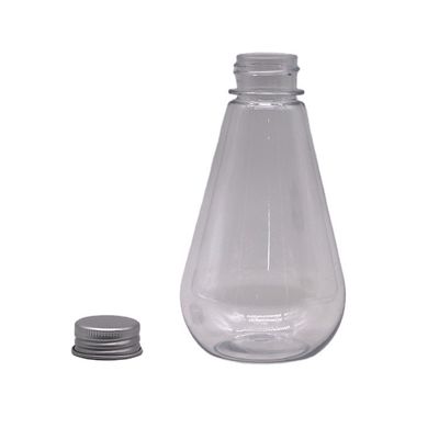 Almacenamiento de medicamentos 250ml HDPE Botella de plástico de forma única con logotipo personalizado y tapa de aluminio