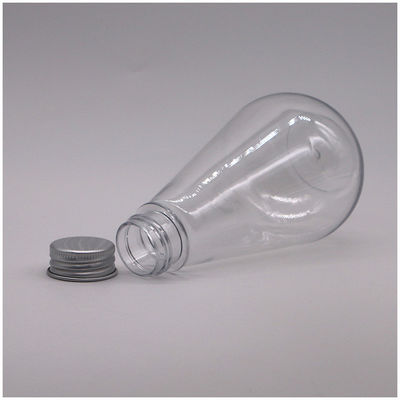 Almacenamiento de medicamentos 250ml HDPE Botella de plástico de forma única con logotipo personalizado y tapa de aluminio