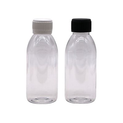 150 ml de PET Oval Ámbar Prescripción Farmacia Medicamento líquido Envasado con tapa