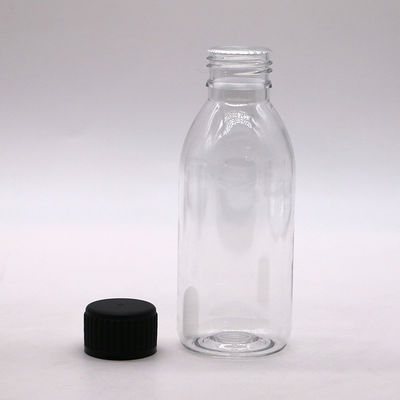 150 ml de PET Oval Ámbar Prescripción Farmacia Medicamento líquido Envasado con tapa