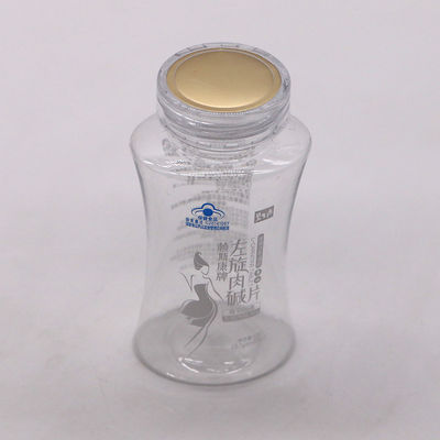 Diseño de PET de recogida de la cintura de la botella para suplementos dietéticos de nutrición cápsula píldora tableta