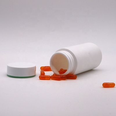 Botellas de plástico con color embozado personalizado para cápsulas/tabletas/píldoras/polvo 200ml