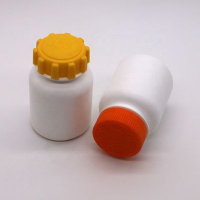 225 ml redondo 7.5 onzas de plástico HDPE Contenedor de medicamentos Suplemento Portador de botellas Capa de engranaje
