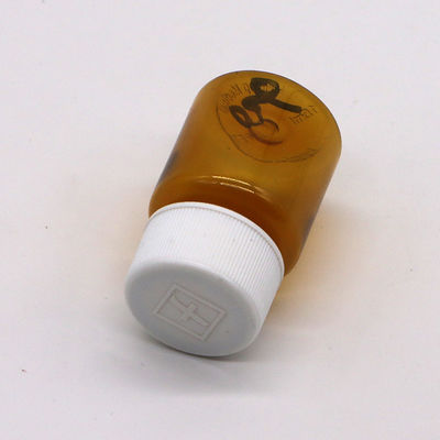 Impresión en pantalla 15 ml PET vacío Botella de plástico para píldoras de medicina Contenedor para polvo sólido