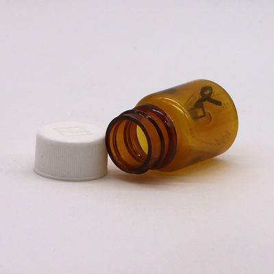 Impresión en pantalla 15 ml PET vacío Botella de plástico para píldoras de medicina Contenedor para polvo sólido