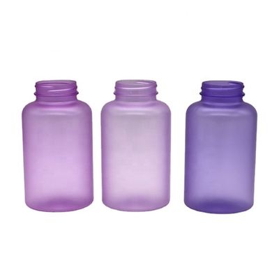 PET Tipo de plástico 400 ml Envases de farmacia Botellas de cápsulas de píldoras con color personalizado