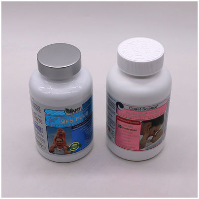 PET Tipo de plástico 400 ml Envases de farmacia Botellas de cápsulas de píldoras con color personalizado