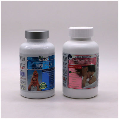 PET Tipo de plástico 400 ml Envases de farmacia Botellas de cápsulas de píldoras con color personalizado