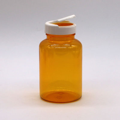 Botella de plástico PET para suplemento dietético de nutrición píldora cápsula tableta con varias tapas 250ml/cc