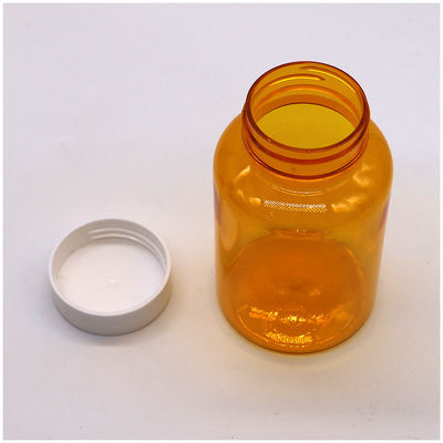 Botella de plástico PET para suplemento dietético de nutrición píldora cápsula tableta con varias tapas 250ml/cc