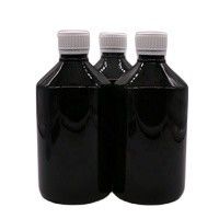 500 ml/16.9 oz Botella de jarabe de plástico PET Contenedor de medicamento de suplemento líquido con tapas