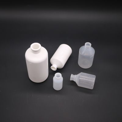 Botella de vacuna veterinaria de plástico PE de forma redonda para almacenamiento y distribución de vacunas
