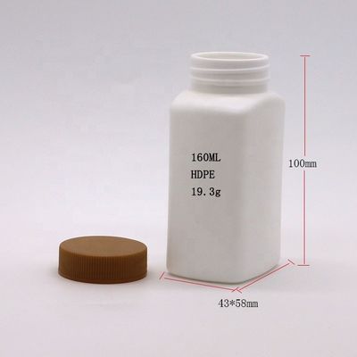 Otros medicamentos Color personalizado HDPE 160 ml Botella de medicina de forma única con varias tapas