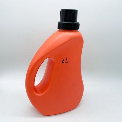 Botella de detergente de lavandería líquida de 2 litros de color HDPE personalizado para recipientes de limpieza