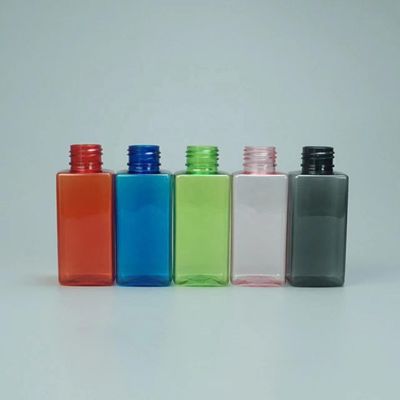 Impresión en pantalla Botella de pulverización de gatillo de forma cuadrada de 100 ml con gancho mental portátil