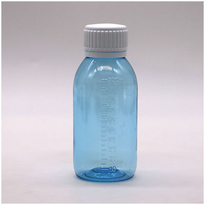 Botella de PET con tapa de tornillo para 100 ml/60 ml de material base del jarabe