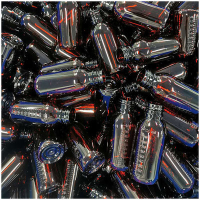 Botella de PET con tapa de tornillo para 100 ml/60 ml de material base del jarabe