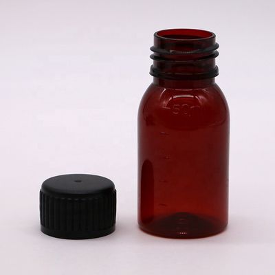 Botella de jarabe para la tos PET de 50 ml para el almacenamiento de líquidos orales lubricantes con aceite