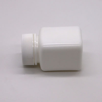 Botella de plástico cuadrada de 60 ml de HDPE de color personalizado para tabletas